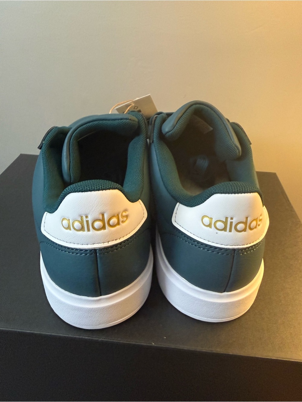 Adidas Grand Court Women’s Size 9 Sneakers Teal Green White 3-Stripes - Picture 4 of 10
